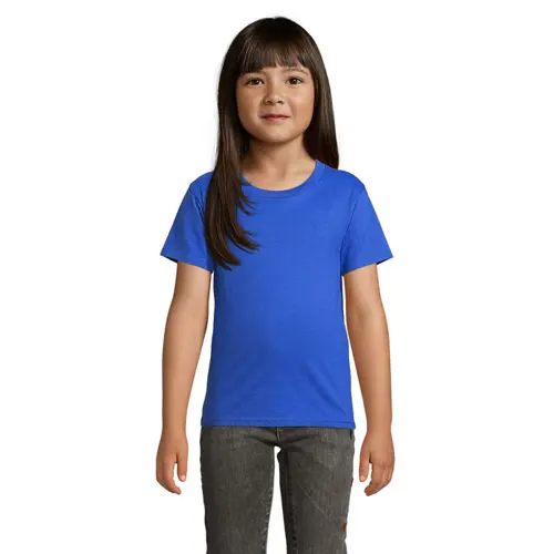 T-shirt da bambino unisex colori assortiti a girocollo taglio aderente 100% cotone biologico 175gr