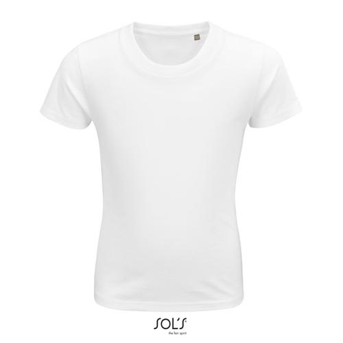 T-shirt da bambino unisex colori assortiti a girocollo taglio aderente 100% cotone biologico 175gr