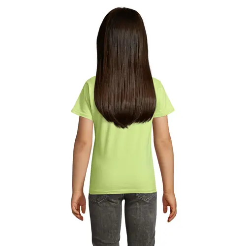 T-shirt da bambino unisex colori assortiti a girocollo taglio aderente 100% cotone biologico 150gr