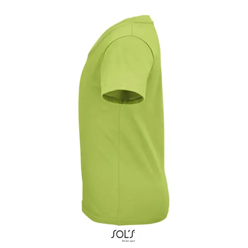 T-shirt da bambino unisex colori assortiti a girocollo taglio aderente 100% cotone biologico 150gr