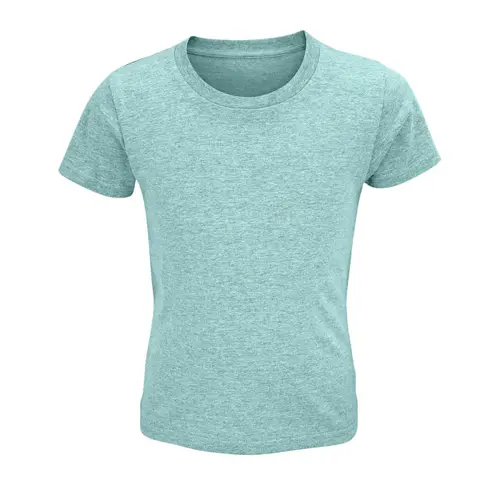 T-shirt da bambino unisex colori assortiti a girocollo taglio aderente 100% cotone biologico 150gr