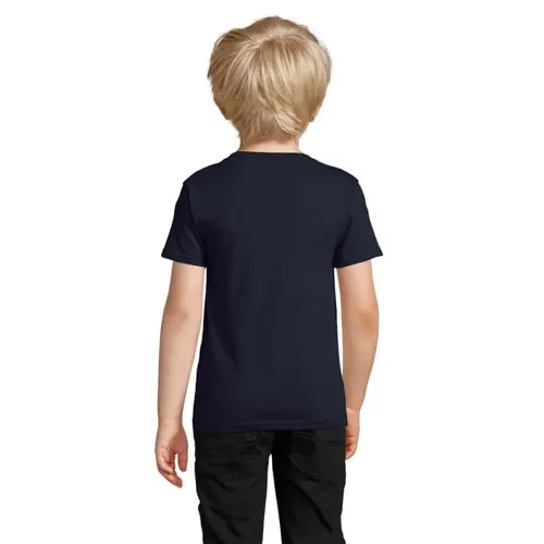 T-shirt da bambino unisex colori assortiti a girocollo taglio aderente 100% cotone biologico 150gr