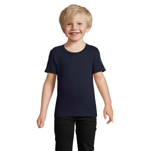T-shirt da bambino unisex colori assortiti a girocollo taglio aderente 100% cotone biologico 150gr