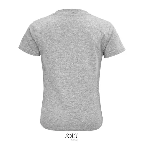 T-shirt da bambino unisex colori assortiti a girocollo taglio aderente 100% cotone biologico 150gr