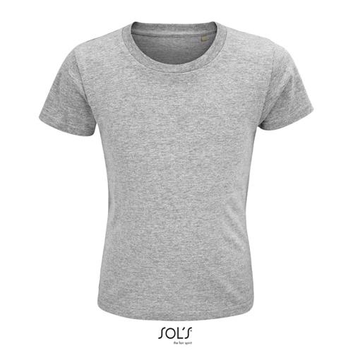 T-shirt da bambino unisex colori assortiti a girocollo taglio aderente 100% cotone biologico 150gr
