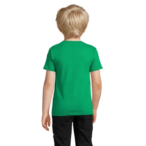 T-shirt da bambino unisex colori assortiti a girocollo taglio aderente 100% cotone biologico 150gr