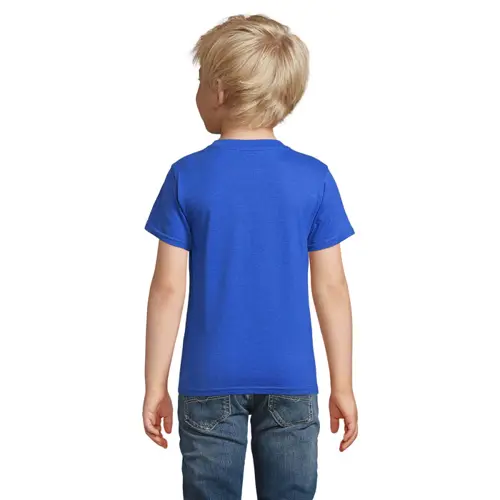 T-shirt da bambino unisex colori assortiti a girocollo taglio aderente 100% cotone biologico 150gr