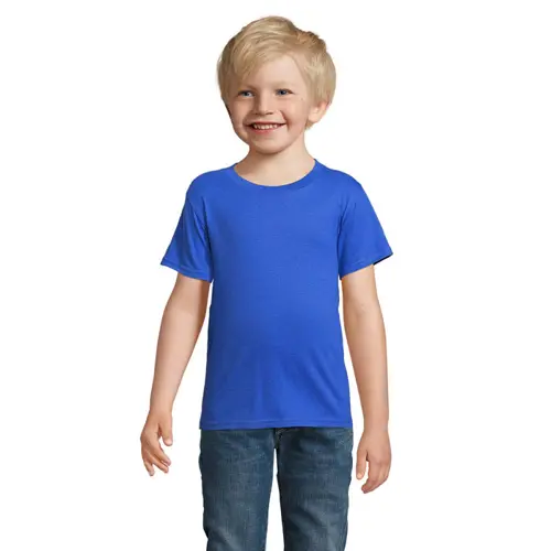 T-shirt da bambino unisex colori assortiti a girocollo taglio aderente 100% cotone biologico 150gr