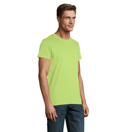 T-shirt da uomo colori assortiti a girocollo taglio aderente 100% cotone biologico 150gr