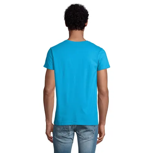 T-shirt da uomo colori assortiti a girocollo taglio aderente 100% cotone biologico 150gr