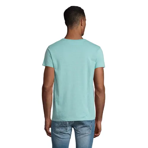 T-shirt da uomo colori assortiti a girocollo taglio aderente 100% cotone biologico 150gr