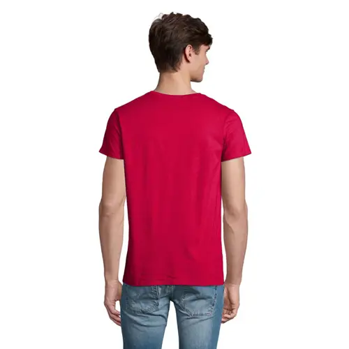 T-shirt da uomo colori assortiti a girocollo taglio aderente 100% cotone biologico 150gr