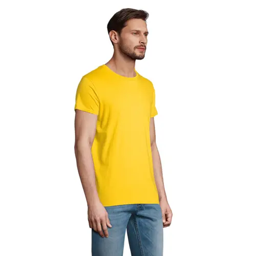 T-shirt da uomo colori assortiti a girocollo taglio aderente 100% cotone biologico 150gr