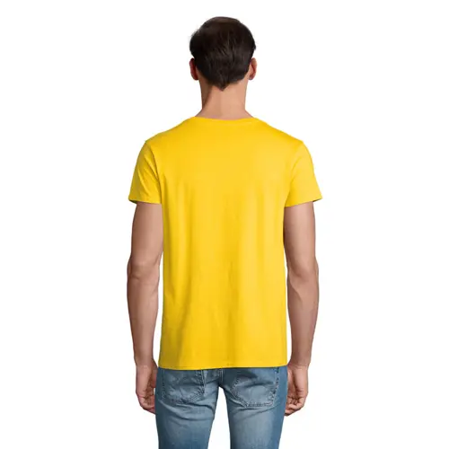 T-shirt da uomo colori assortiti a girocollo taglio aderente 100% cotone biologico 150gr