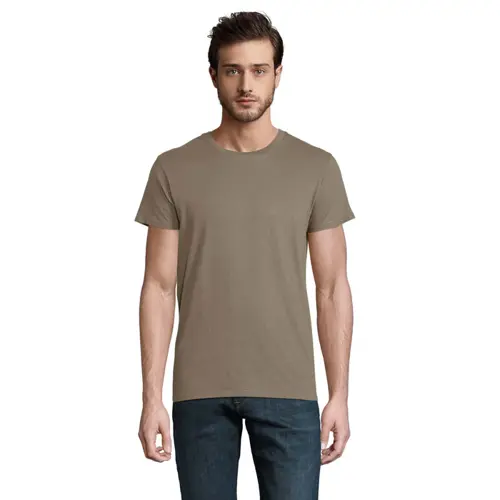 T-shirt da uomo colori assortiti a girocollo taglio aderente 100% cotone biologico 150gr