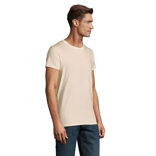 T-shirt da uomo colori assortiti a girocollo taglio aderente 100% cotone biologico 150gr