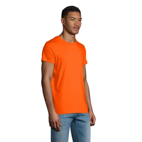 T-shirt da uomo colori assortiti a girocollo taglio aderente 100% cotone biologico 150gr