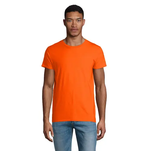 T-shirt da uomo colori assortiti a girocollo taglio aderente 100% cotone biologico 150gr