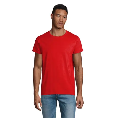 T-shirt da uomo colori assortiti a girocollo taglio aderente 100% cotone biologico 150gr