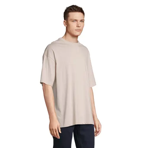 T-shirt oversize uomo cotone organico collo rotondo maniche a goccia