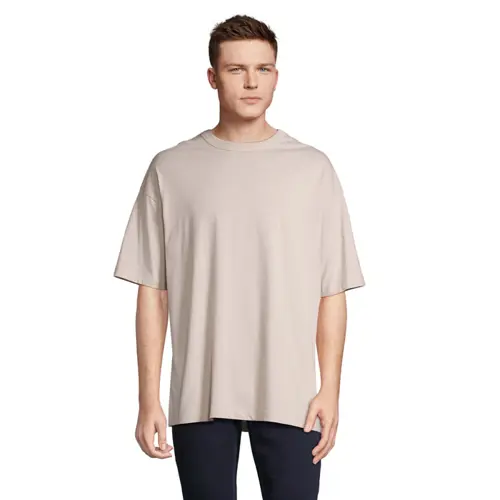 T-shirt oversize uomo cotone organico collo rotondo maniche a goccia