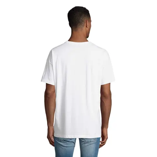 T-shirt oversize uomo cotone organico collo rotondo maniche a goccia