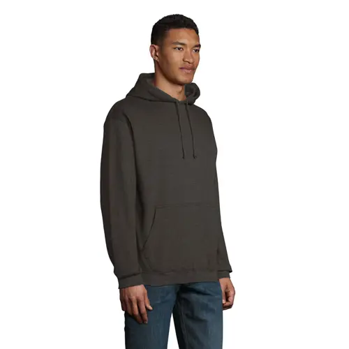 Felpa unisex con cappuccio e tasca a marsupio in cotone e poliestere riciclato da 280gr