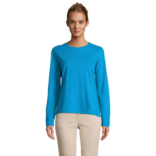 Maglietta SOL'S MONARCH da donna a maniche lunghe in 100% cotone semipettinato da 150gr
