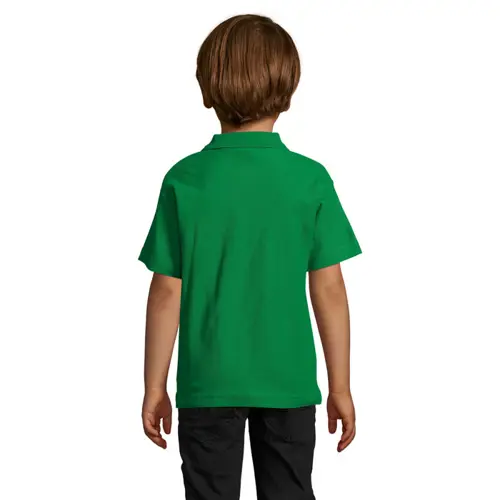 Maglietta polo da bambino unisex a maniche corte 100% cotone pettinato 170g