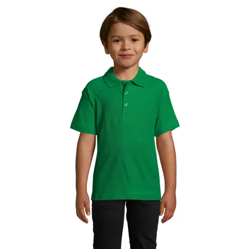 Maglietta polo da bambino unisex a maniche corte 100% cotone pettinato 170g