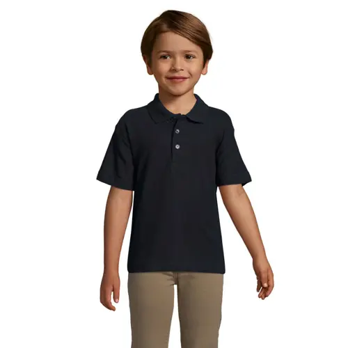 Maglietta polo da bambino unisex a maniche corte 100% cotone pettinato 170g