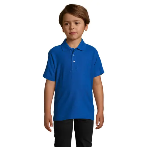 Maglietta polo da bambino unisex a maniche corte 100% cotone pettinato 170g