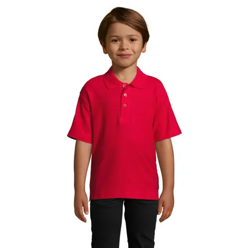 Maglietta polo da bambino unisex a maniche corte 100% cotone pettinato 170g