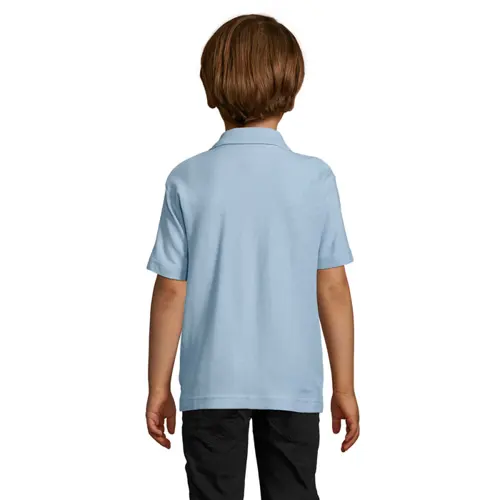 Maglietta polo da bambino unisex a maniche corte 100% cotone pettinato 170g