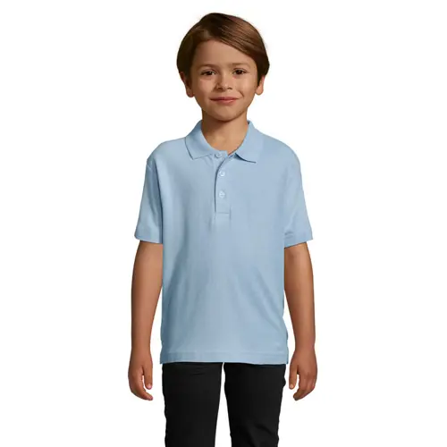 Maglietta polo da bambino unisex a maniche corte 100% cotone pettinato 170g