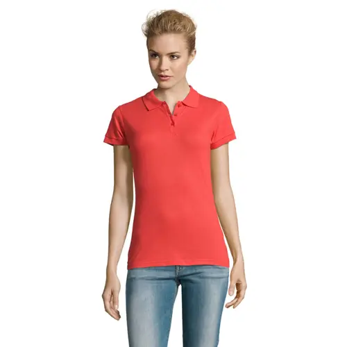 Maglietta polo SOL'S PERFECT da donna in 100% cotone pettinato ringspun piqué da 180gr