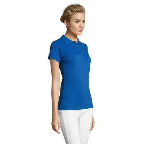 Maglietta polo da donna colori assortiti a maniche corte taglio aderente 100% cotone 180gr