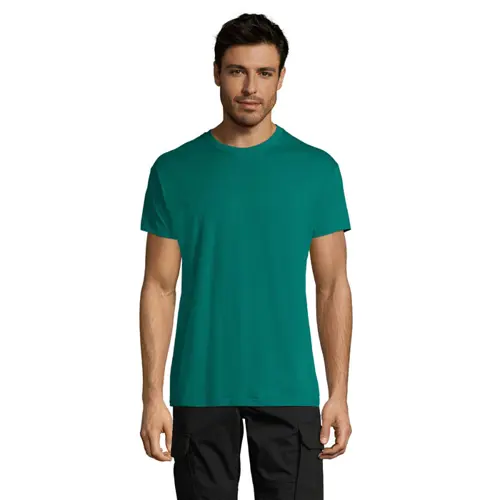 T-shirt unisex colori assortiti a girocollo taglio regolare 100% cotone 150gr