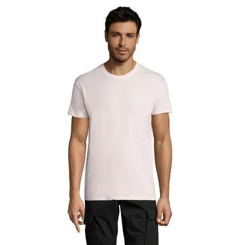 T-shirt unisex colori assortiti a girocollo taglio regolare 100% cotone 150gr