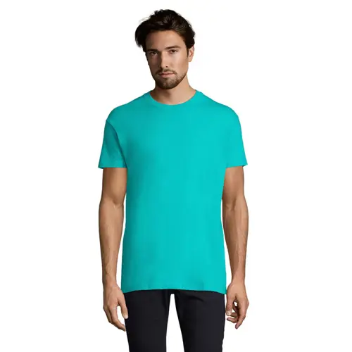 T-shirt da uomo colori assortiti a girocollo taglio regolare 100% cotone 190gr