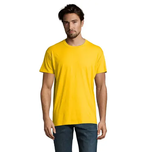 T-shirt da uomo colori assortiti a girocollo taglio regolare 100% cotone 190gr