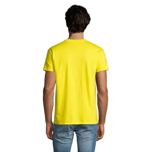 T-shirt da uomo colori assortiti a girocollo taglio regolare 100% cotone 190gr