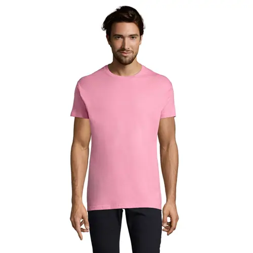 T-shirt da uomo colori assortiti a girocollo taglio regolare 100% cotone 190gr