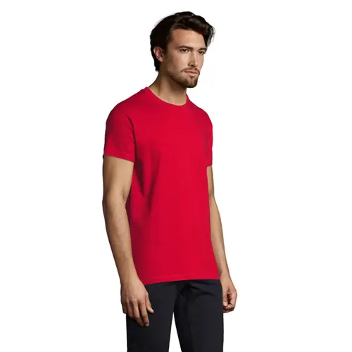 T-shirt da uomo colori assortiti a girocollo taglio regolare 100% cotone 190gr