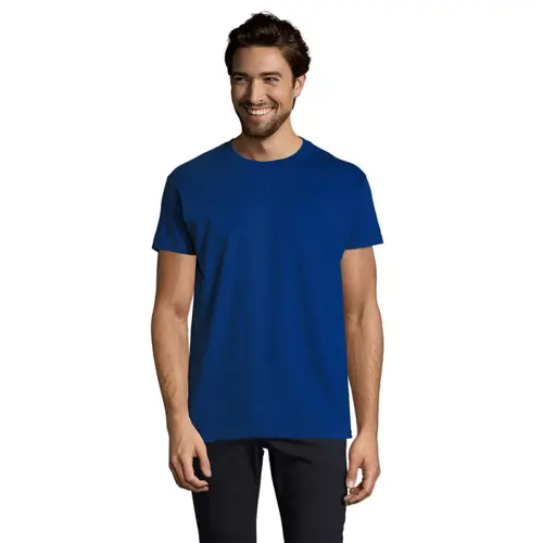 T-shirt da uomo colori assortiti a girocollo taglio regolare 100% cotone 190gr