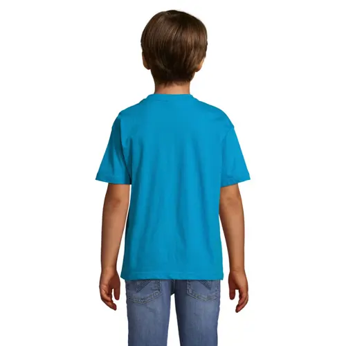 T-shirt da bambino unisex colori assortiti a girocollo taglio regolare 100% cotone 150gr