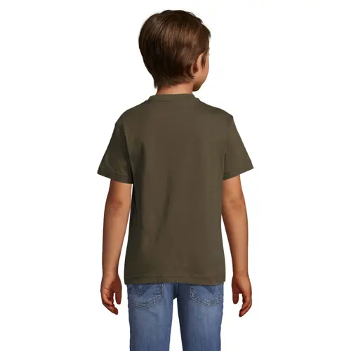 T-shirt da bambino unisex colori assortiti a girocollo taglio regolare 100% cotone 150gr