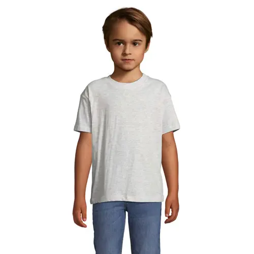 T-shirt da bambino unisex colori assortiti a girocollo taglio regolare 100% cotone 150gr