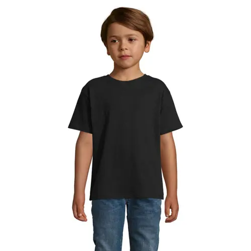 T-shirt da bambino unisex colori assortiti a girocollo taglio regolare 100% cotone 150gr