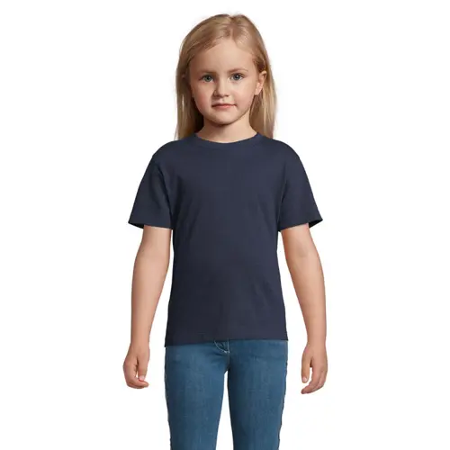 T-shirt da bambino unisex colori assortiti a girocollo taglio regolare 100% cotone 150gr